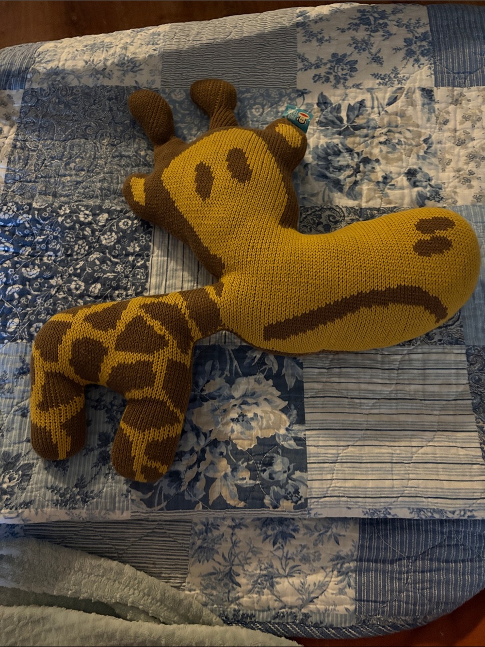 🦒 Vintage Paul Frank Knitted Giraffe Plush – Collectible Y2K Decor